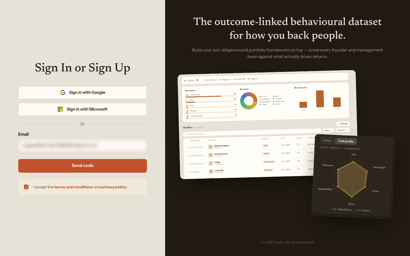 Email sign-in