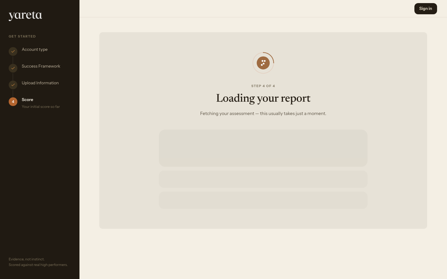 Charity — Loading report